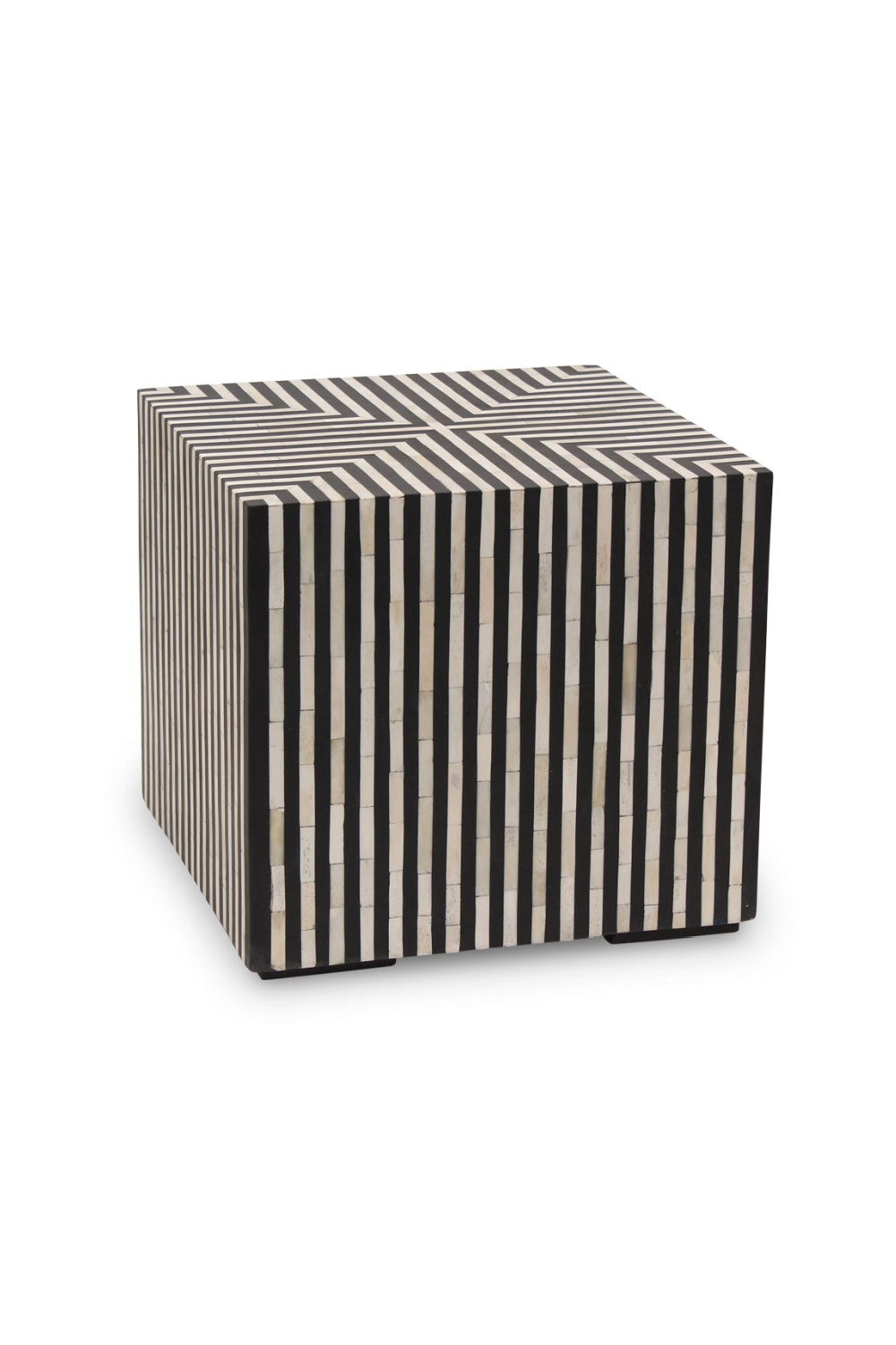 Modern European furniture - Black & White Bone Side Table - www.oroa.com