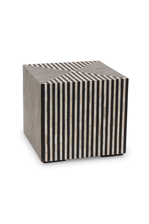 Modern European furniture - Black & White Bone Side Table - www.oroa.com