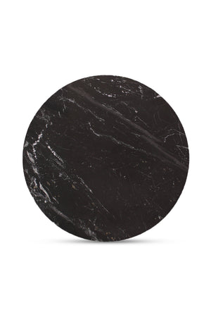 Modern European furniture - Black Marble Round Coffee Table - www.oroa.com