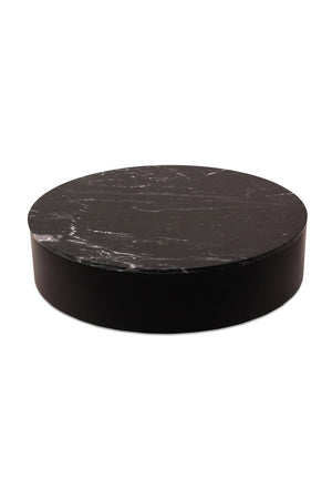 Modern European furniture - Black Marble Round Coffee Table - www.oroa.com