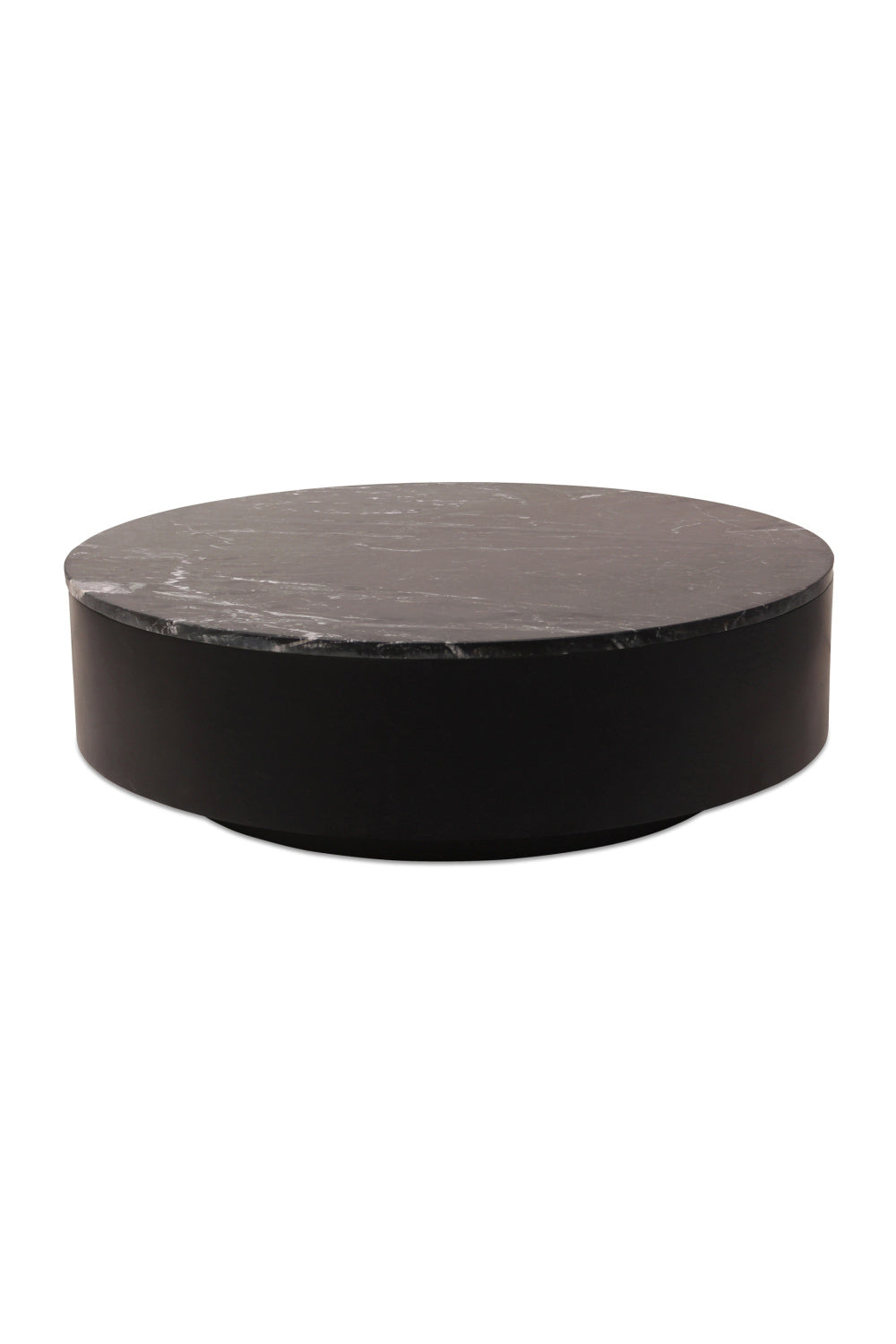 Modern European furniture - Black Marble Round Coffee Table - www.oroa.com