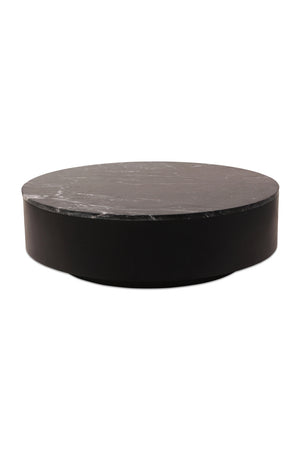 Modern European furniture - Black Marble Round Coffee Table - www.oroa.com
