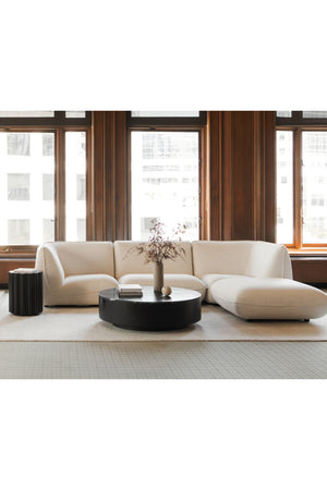 Modern European furniture - Black Marble Round Coffee Table - www.oroa.com