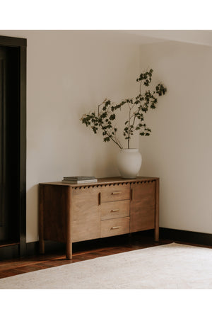   Modern European furniture - Scalloped Edge 3-Drawer Sideboard - www.oroa.com | Oroa.com