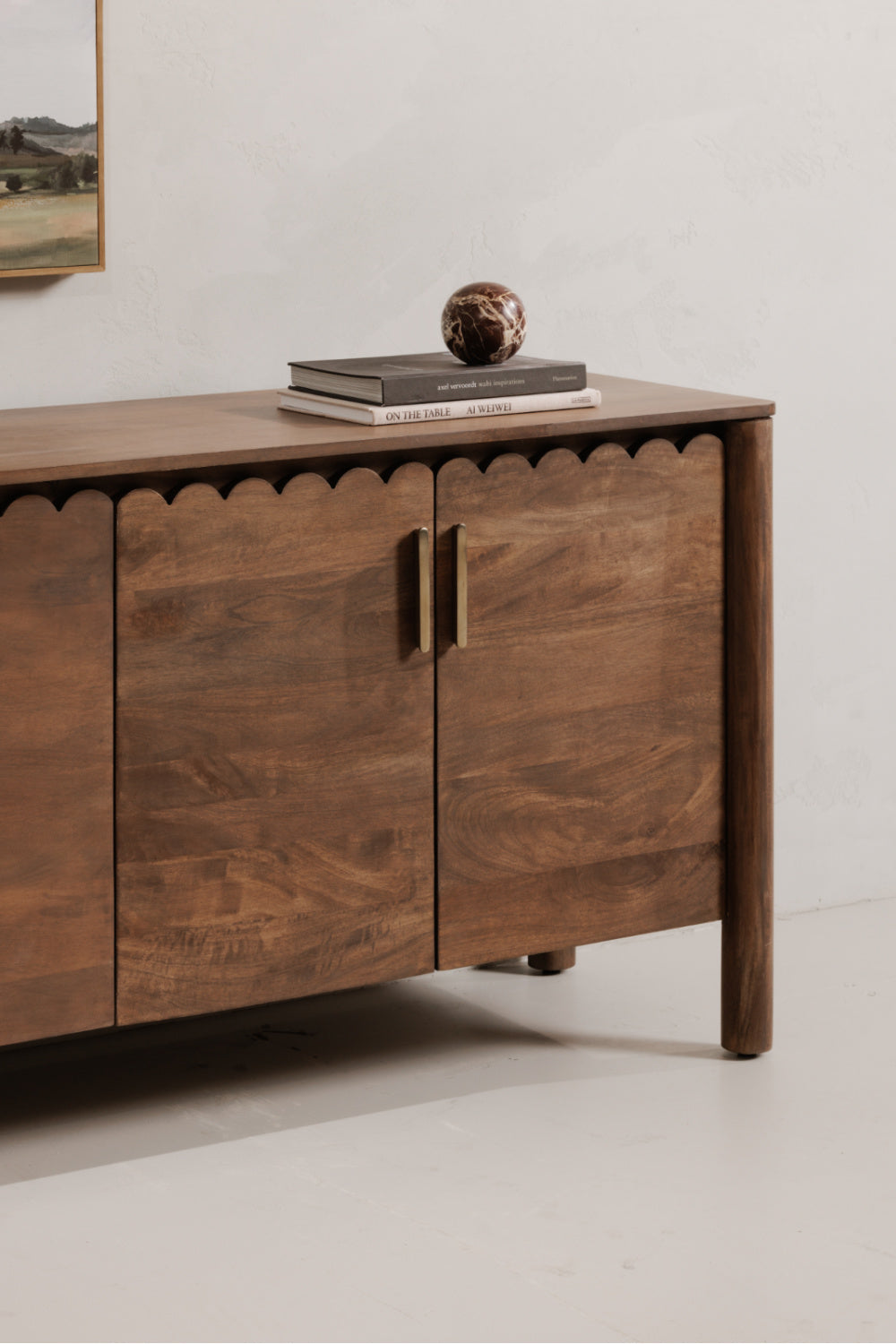  Modern European furniture - Scalloped Edge 4-Door Sideboard - www.oroa.com | Oroa.com