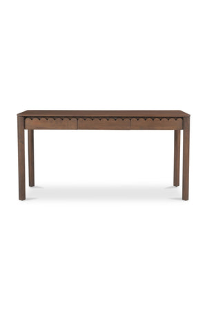   Modern European furniture - Scalloped Edge Wooden 3-Drawer Desk - www.oroa.com | Oroa.com