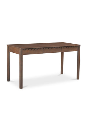   Modern European furniture - Scalloped Edge Wooden 3-Drawer Desk - www.oroa.com | Oroa.com