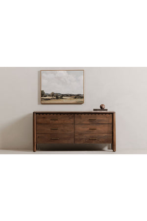   Modern European furniture - Scalloped Edge Wooden 6-Drawer Dresser - www.oroa.com | Oroa.com