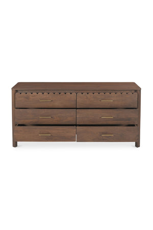   Modern European furniture - Scalloped Edge Wooden 6-Drawer Dresser - www.oroa.com | Oroa.com
