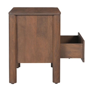 Modern European furniture - Scalloped-Edge 2-Drawer Nightstand - www.oroa.com
