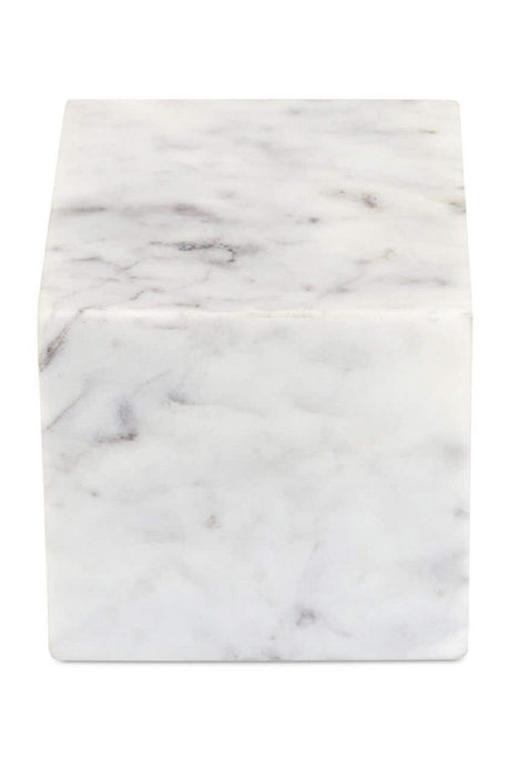 White Marble Cube Tabletop Decor | Novi Living Cora | Oroa.com