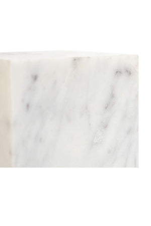 White Marble Cube Tabletop Decor | Novi Living Cora | Oroa.com