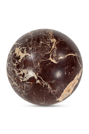 Red Marble Sphere Tabletop Decor | Novi Living Odessa | Oroa.com