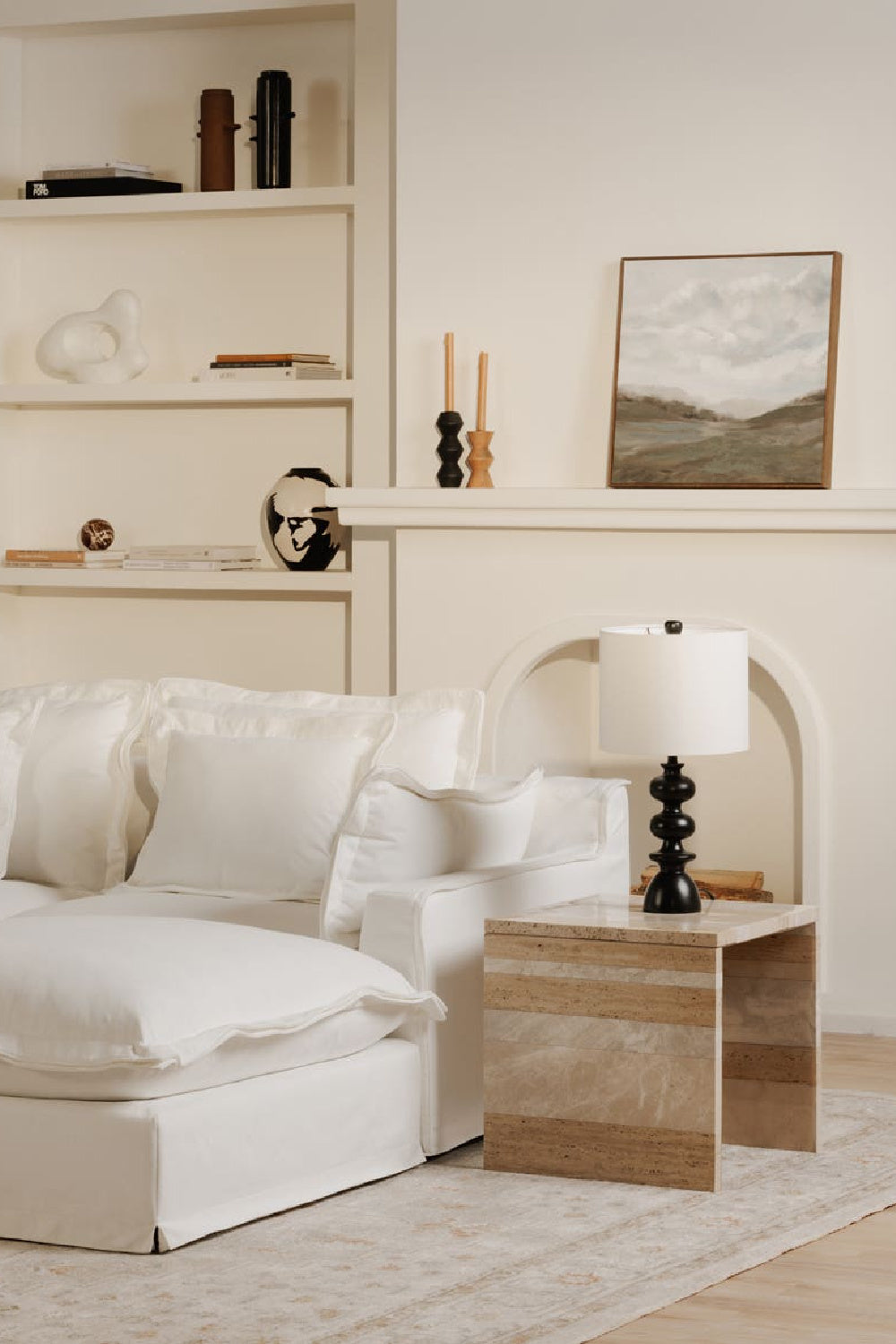 Marble Square Accent Table | Novi Living Rosa | Oroa.com