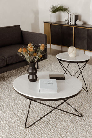 Modern European furniture - Round Marble Side Table - www.oroa.com