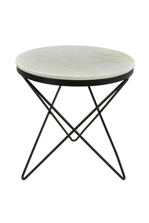 Modern European furniture - Round Marble Side Table - www.oroa.com