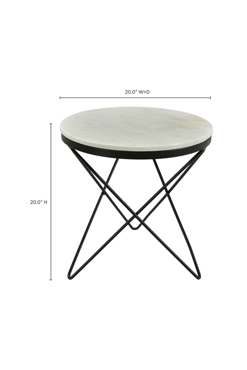 Modern European furniture - Round Marble Side Table - www.oroa.com