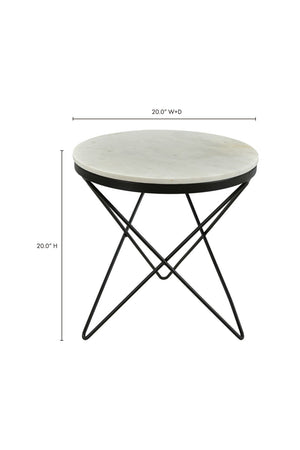 Modern European furniture - Round Marble Side Table - www.oroa.com