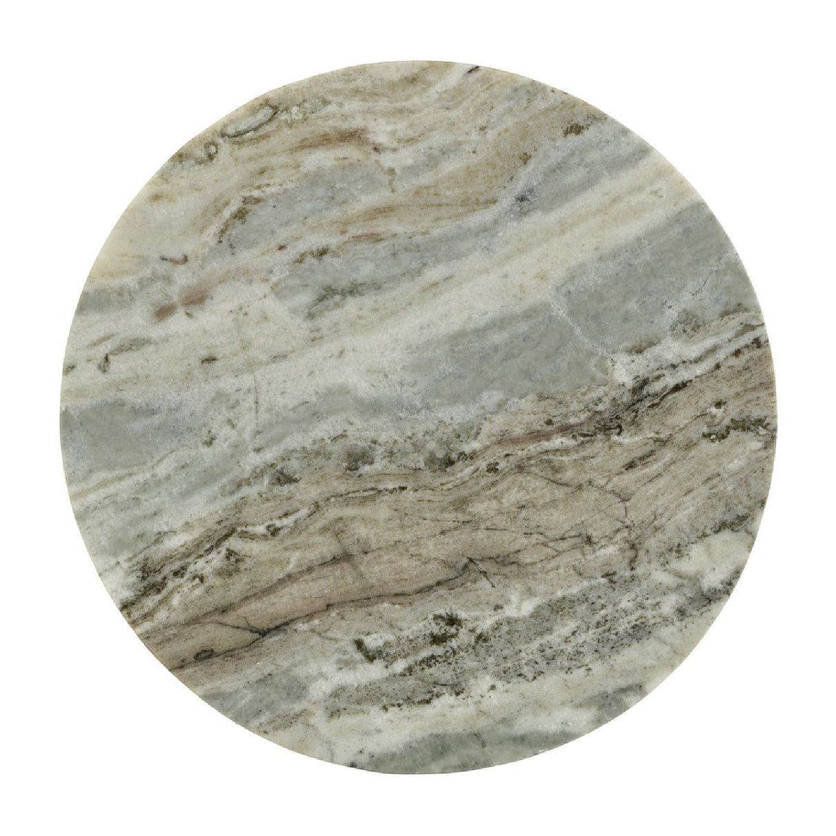 Modern European furniture - Round Natural Marble Accent Table - www.oroa.com