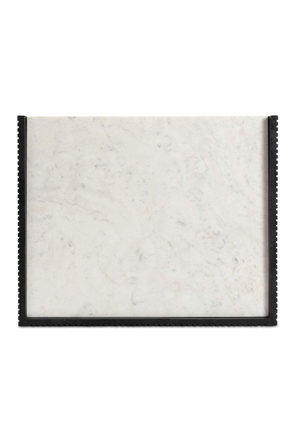 Modern European furniture - Marble Top Black Nightstand - www.oroa.com