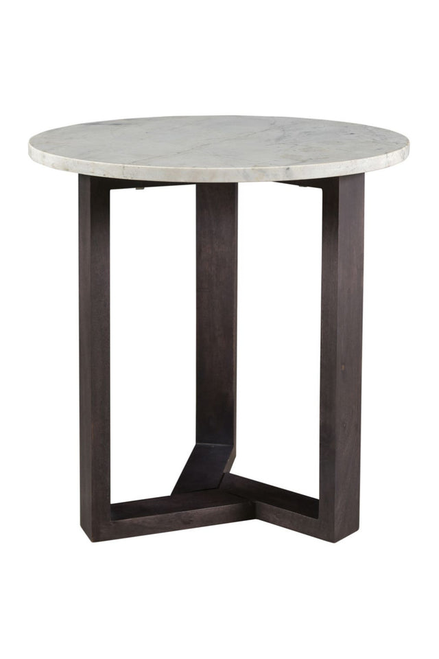 Modern European furniture - Gray Marble Side Table - www.oroa.com