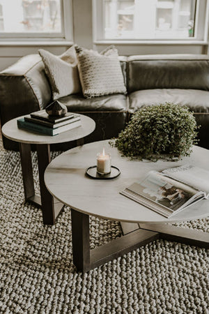   Modern European furniture - Gray Marble Side Table - www.oroa.com | Oroa.com