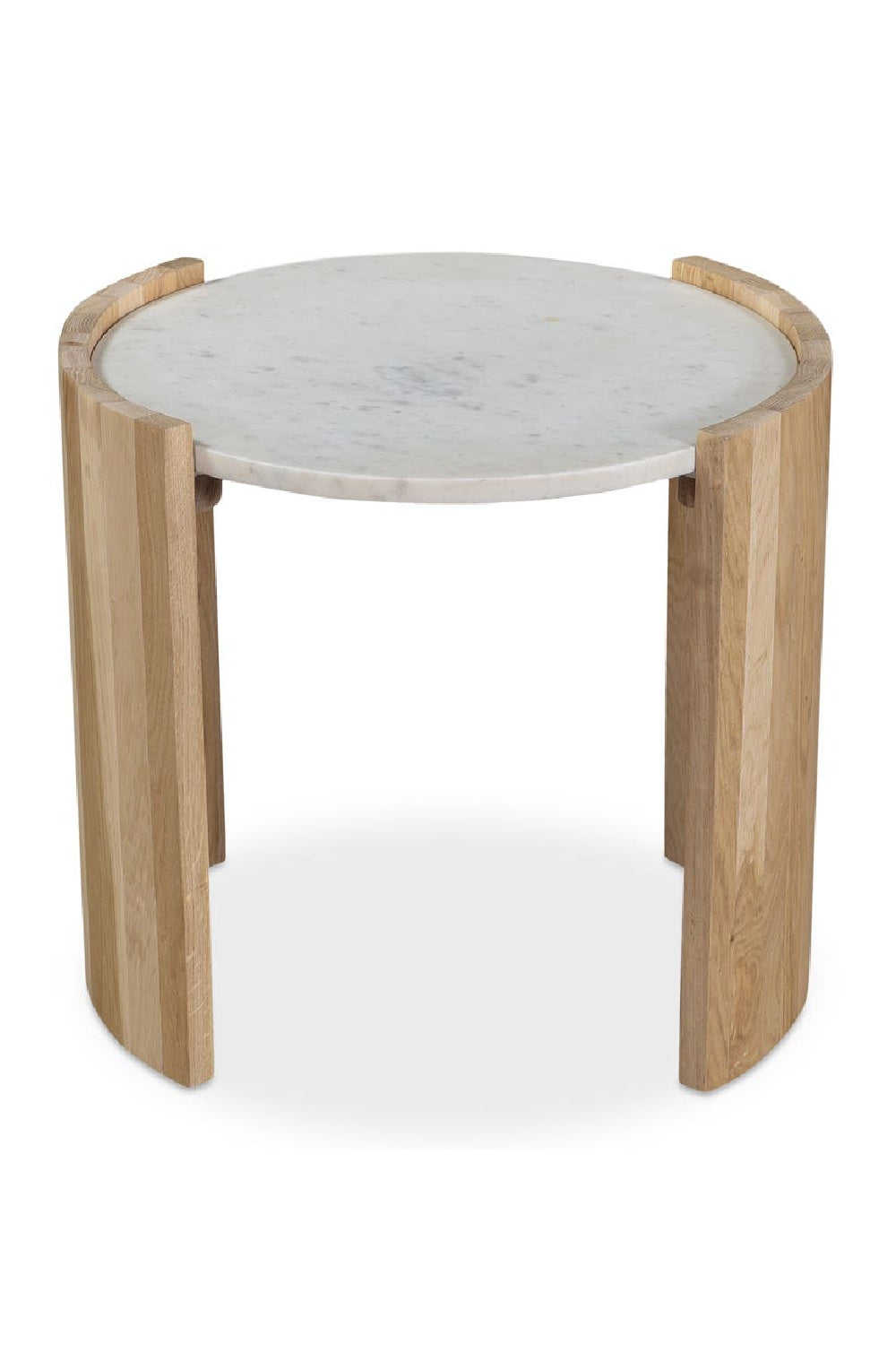 White Oak Round Side Table | Novi Living Dala | Oroa.com