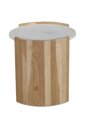 White Oak Round Side Table | Novi Living Dala | Oroa.com