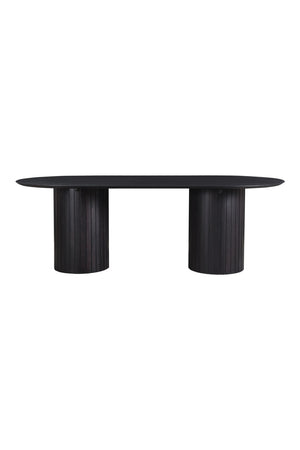   Modern European furniture - Black Acacia Wood Dining Table - www.oroa.com | Oroa.com