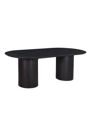   Modern European furniture - Black Acacia Wood Dining Table - www.oroa.com | Oroa.com