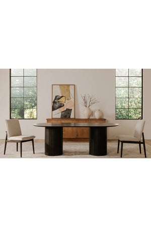   Modern European furniture - Black Acacia Wood Dining Table - www.oroa.com | Oroa.com