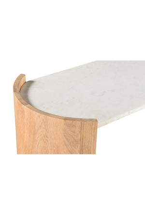 Modern European furniture - White Marble Console Table - www.oroa.com