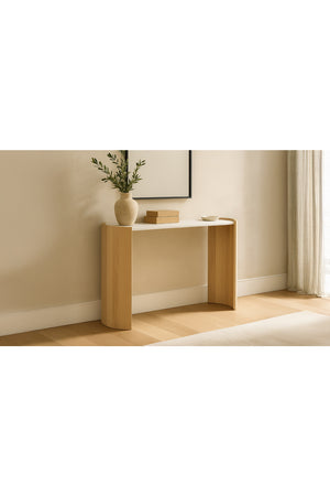 Modern European furniture - White Marble Console Table - www.oroa.com