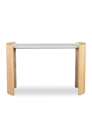 Modern European furniture - White Marble Console Table - www.oroa.com
