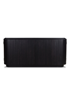   Modern European furniture - Black Acacia 4-Door Sideboard - www.oroa.com | Oroa.com