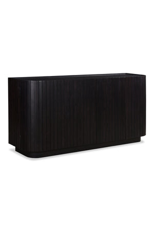   Modern European furniture - Black Acacia 4-Door Sideboard - www.oroa.com | Oroa.com