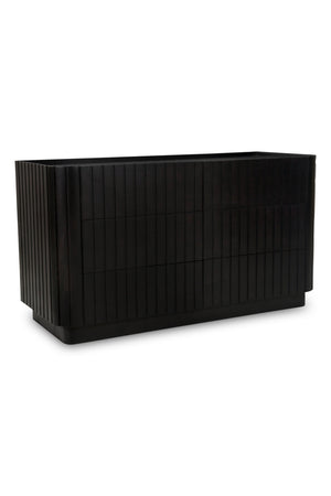 Modern European furniture - Black Acacia 6-Drawer Dresser - www.oroa.com