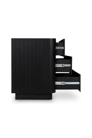 Modern European furniture - Black Acacia 6-Drawer Dresser - www.oroa.com