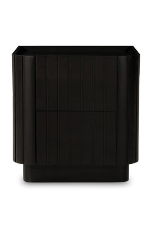   Modern European furniture - Black Acacia 2-Drawer Nightstand - www.oroa.com | Oroa.com