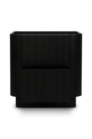   Modern European furniture - Black Acacia 2-Drawer Nightstand - www.oroa.com | Oroa.com