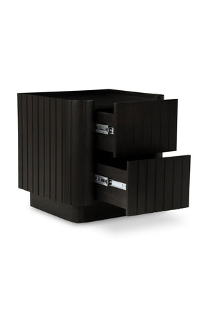   Modern European furniture - Black Acacia 2-Drawer Nightstand - www.oroa.com | Oroa.com