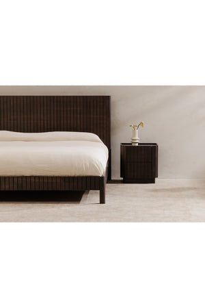   Modern European furniture - Black Acacia 2-Drawer Nightstand - www.oroa.com | Oroa.com