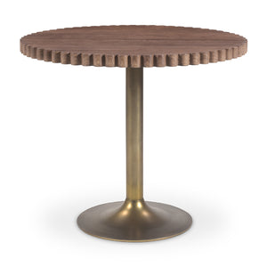 Modern European furniture - Round Scalloped Pedestal Coffee Table - www.oroa.com