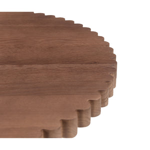Modern European furniture - Round Scalloped Pedestal Coffee Table - www.oroa.com