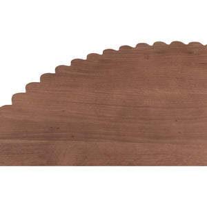 Modern European furniture - Round Scalloped Pedestal Coffee Table - www.oroa.com