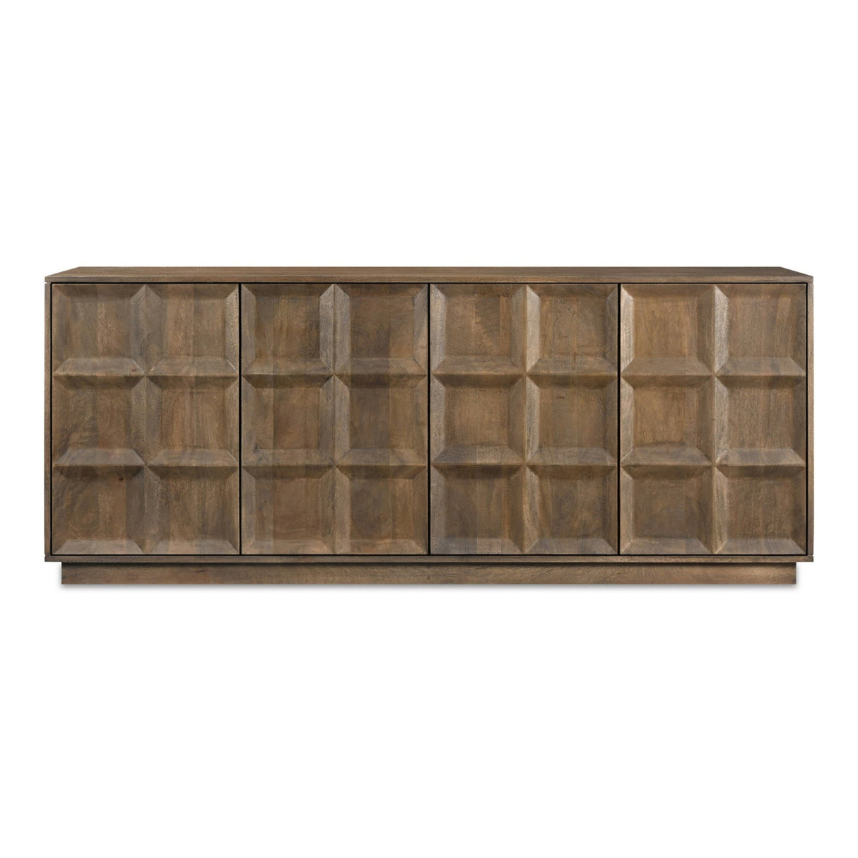 Modern European furniture - 4-Door Mango Wood Sideboard - www.oroa.com