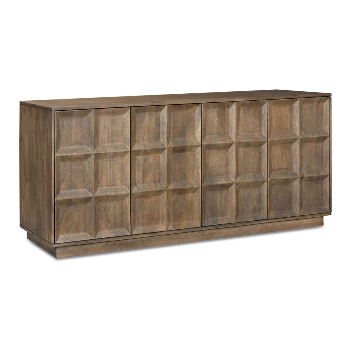 Modern European furniture - 4-Door Mango Wood Sideboard - www.oroa.com