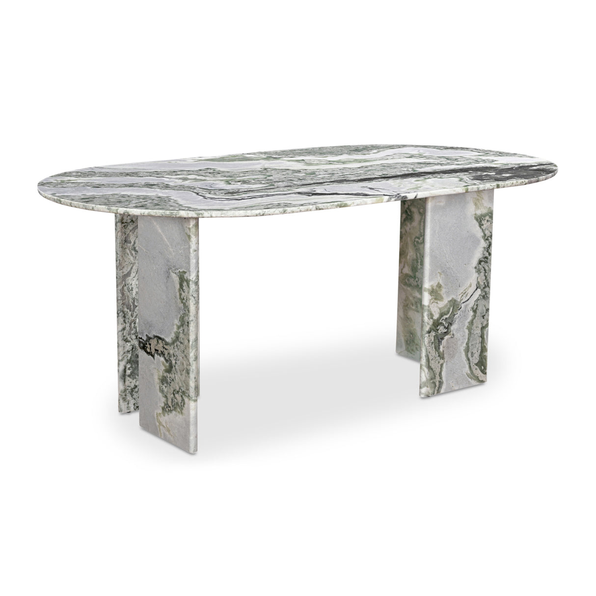 Green Onyx Marble Dining Table | Novi Living Celia | Oroa.com