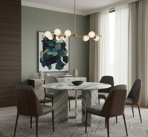 Green Onyx Marble Dining Table | Novi Living Celia | Oroa.com