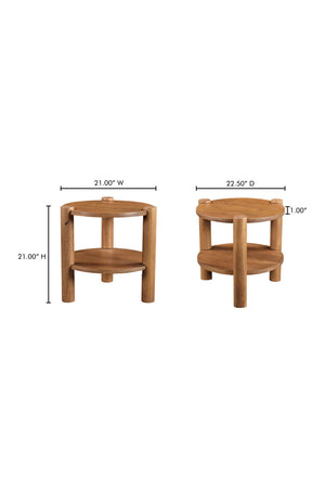 Vintage Mango Wood Accent Table | Novi Living Olsen | Oroa.com